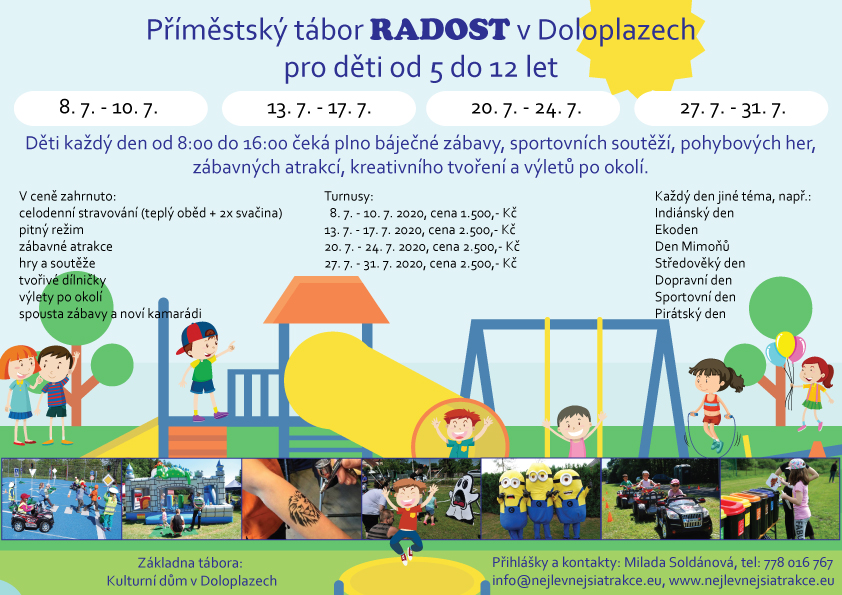 Příměstský tábor RADOST v Doloplazech